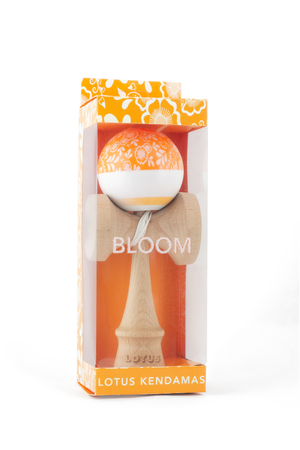 
                  
                    Load image into Gallery viewer, Orange Bloom Kendama with Tricklist
                  
                