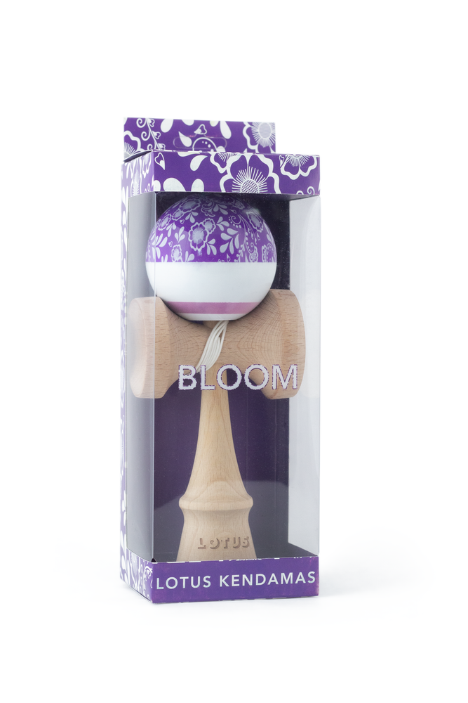 Purple Bloom Kendama with Beginner Tricklist – Lotus Kendamas