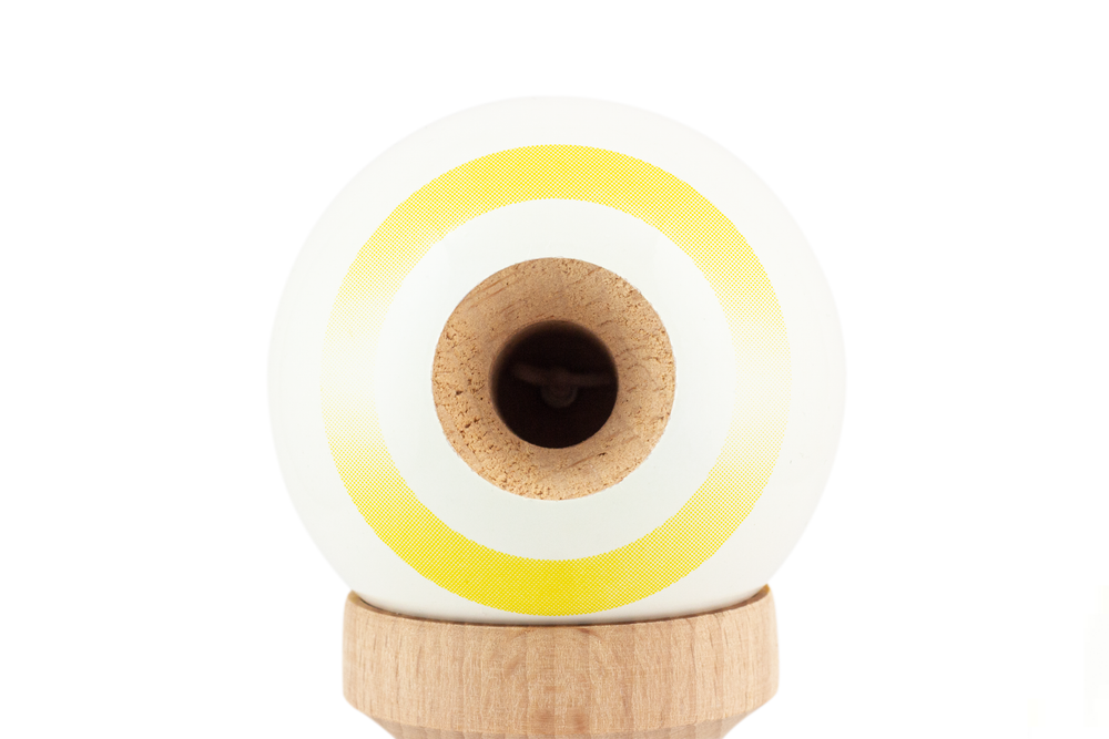
                  
                    Load image into Gallery viewer, Yellow Bloom Kendama with Tricklist
                  
                